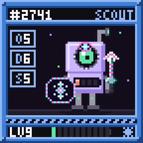 NFT card of a Scout, Harvester, level 9